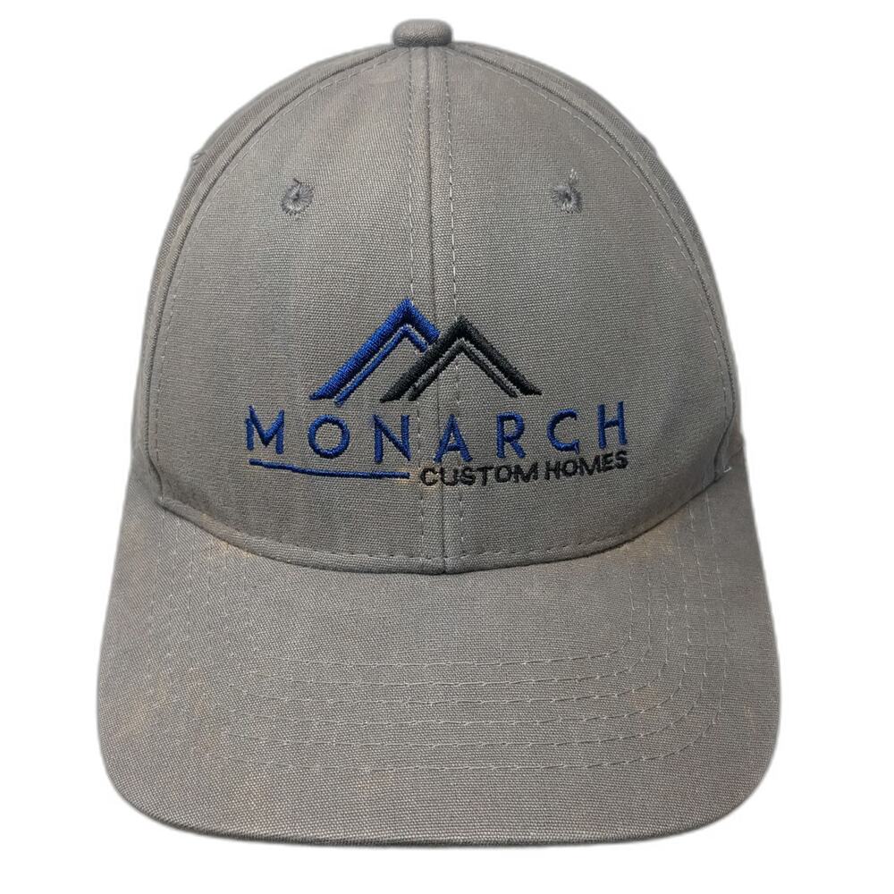 OC Snapback Gray One Size Monarch Custom Homes Mountain Logo Embroidery Hat